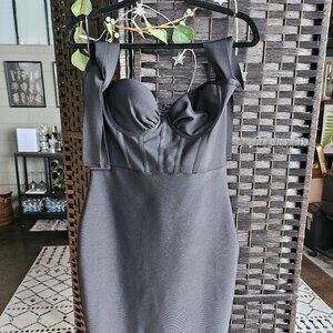 Black Off-the-Shoulder Flare Dress